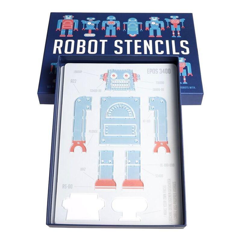 Rex London Robot Stencils (Set of 4), , large image number 0