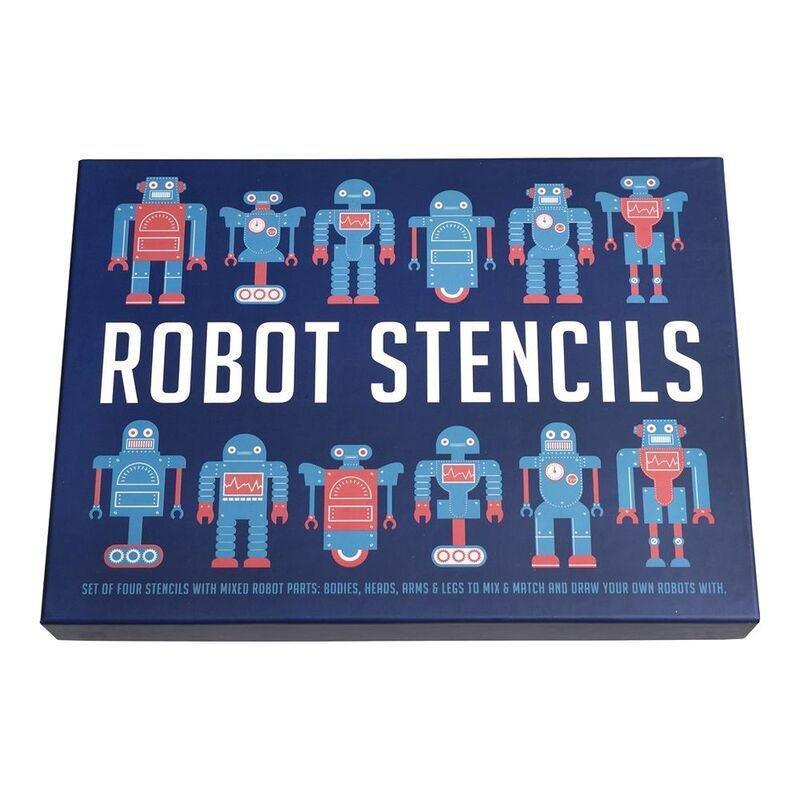 Rex London Robot Stencils (Set of 4), , large image number 2