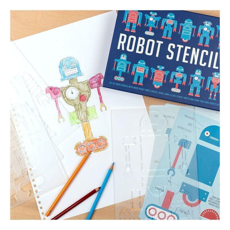 Rex London Robot Stencils (Set of 4), , large image number 3
