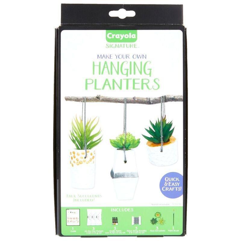 Crayola Signature Hanging Planters Kit (Set of 6), , medium