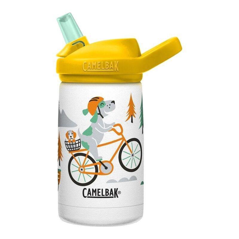 CAMELBAK - Camelbak Eddy + Kids Stainless Steel Vacuum Insulated Water Bottle 355ml - Biking Dogs