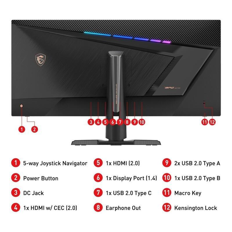 MSI Optix MPG341QR 34-inch/UWQHD 144Hz Gaming Monitor Black, , large image number 7