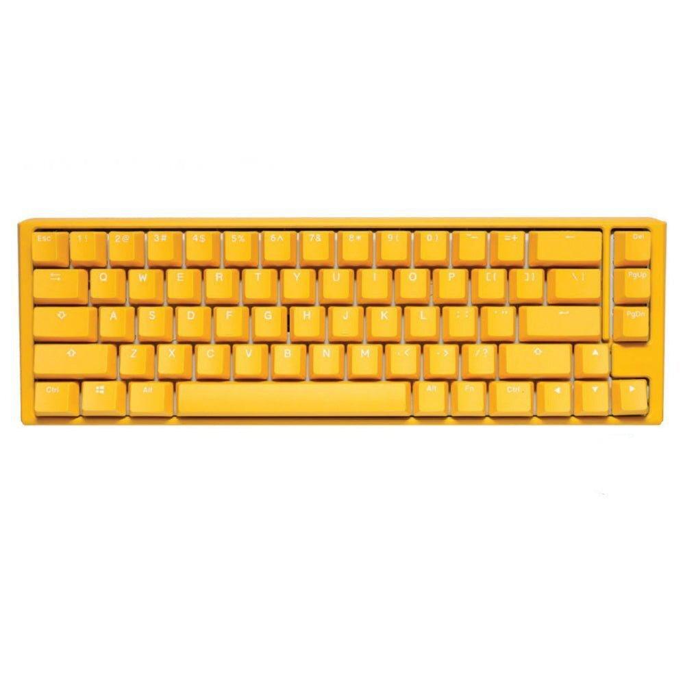 Ducky One 3 SF Yellow Case 65% Hotswap RGB Double Shot PBT QUACK Mechanical Keyboard - Blue Switch, , large image number 0