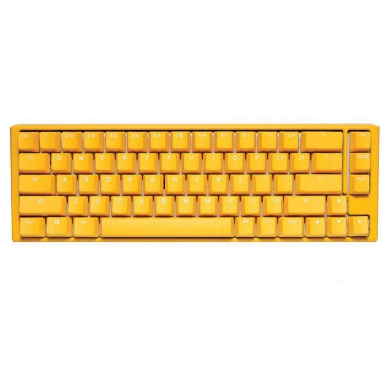 Ducky One 3 SF Yellow Case 65% Hotswap RGB Double Shot PBT QUACK Mechanical Keyboard - Silver Switch, , large image number 0
