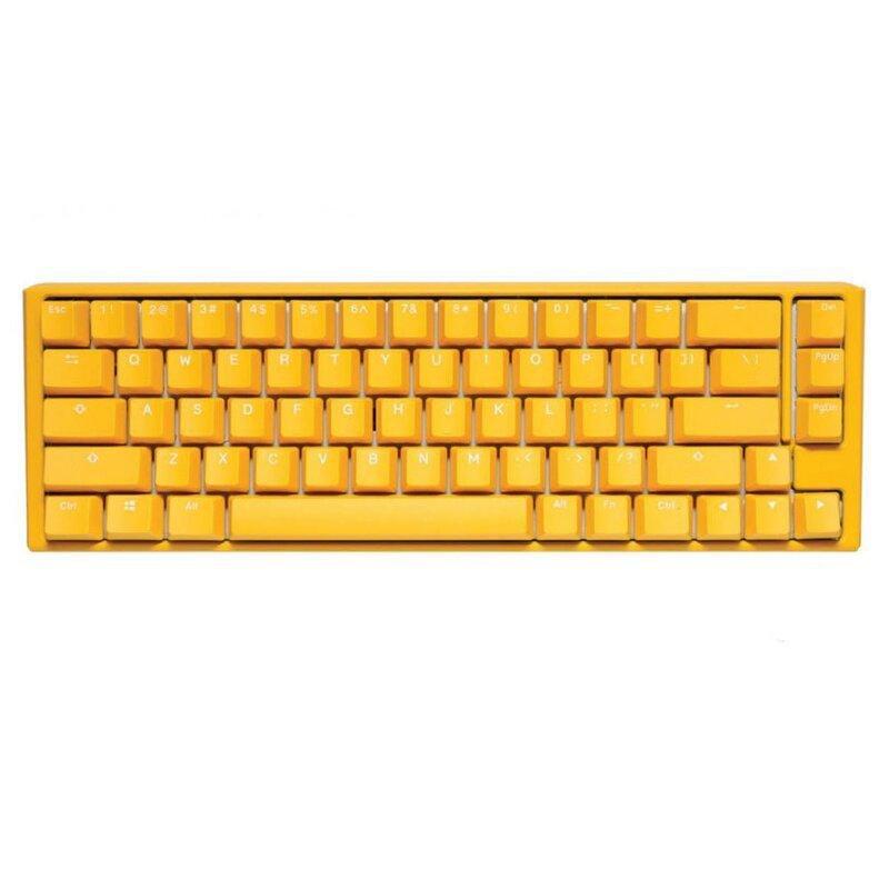 Ducky One 3 SF Yellow Case 65% Hotswap RGB Double Shot PBT QUACK Mechanical Keyboard - Silent Red Switch, , large image number 0