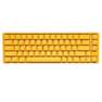 DUCKY - Ducky One 3 SF Yellow Case 65% Hotswap RGB Double Shot PBT QUACK Mechanical Keyboard - Silent Red Switch