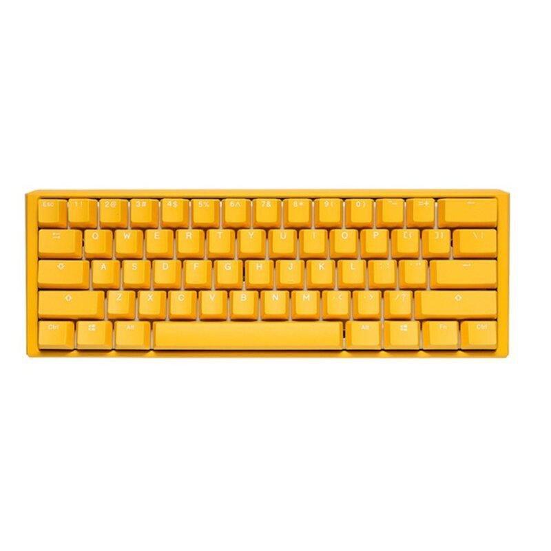 Ducky One 3 Yellow Series 61 Keys Mini Wired Mechanical Gaming Keyboard - Blue Switch, , large image number 0
