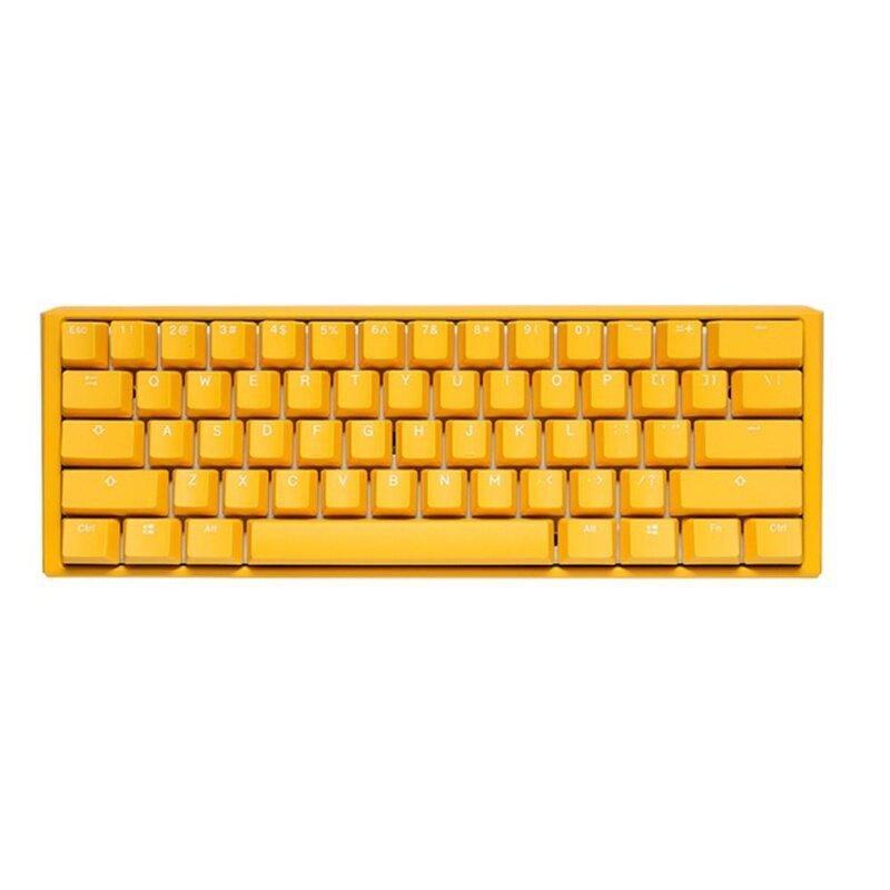 DUCKY - Ducky One 3 Yellow Series 61 Keys Mini Wired Mechanical Gaming Keyboard - Blue Switch