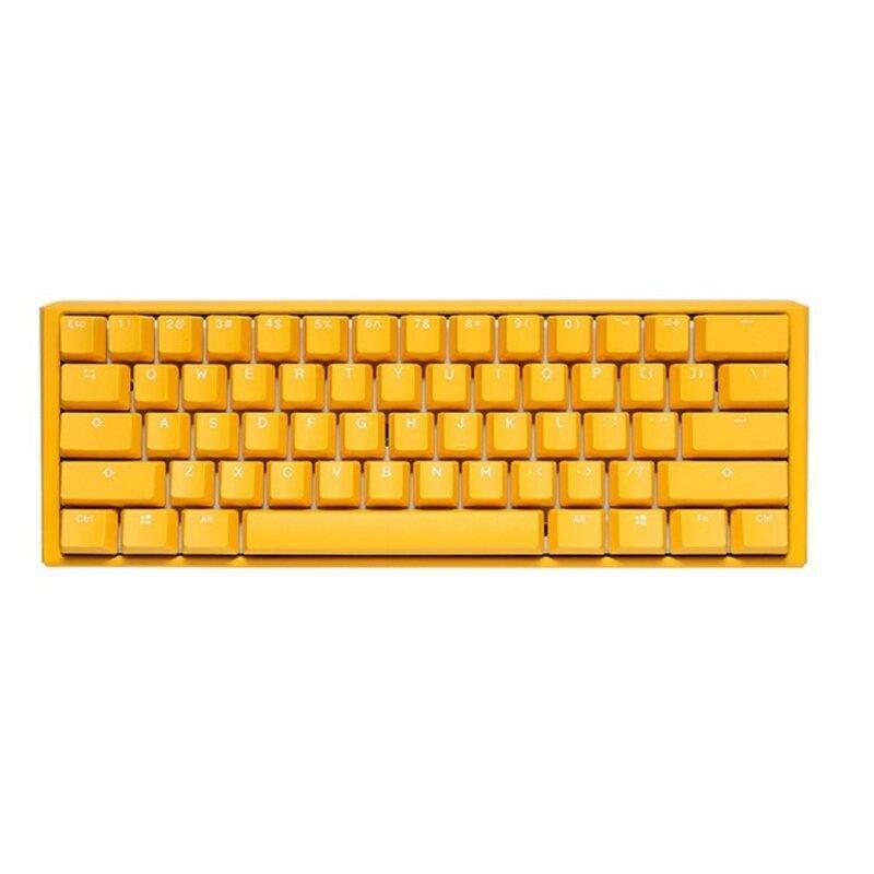 Ducky One 3 Yellow Series 61 Keys Mini Wired Mechanical Gaming Keyboard - Red Switch, , large image number 0