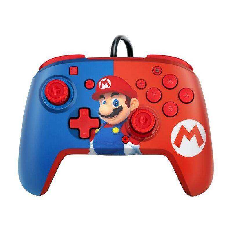 PDP Faceoff Deluxe+ Audio Wired Controller for Nintendo Switch -  Power Pose Mario, , large image number 0