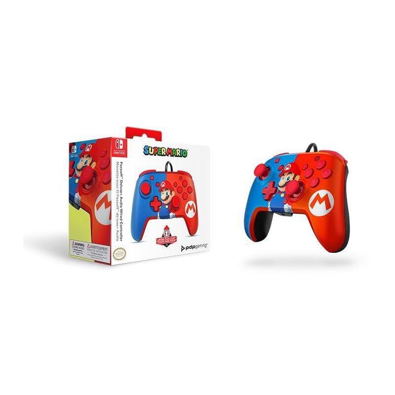 PDP Faceoff Deluxe+ Audio Wired Controller for Nintendo Switch -  Power Pose Mario, , large image number 7