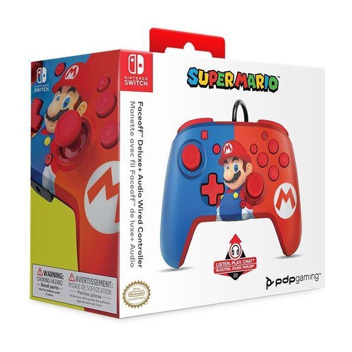 PDP Faceoff Deluxe+ Audio Wired Controller for Nintendo Switch -  Power Pose Mario, , large image number 8