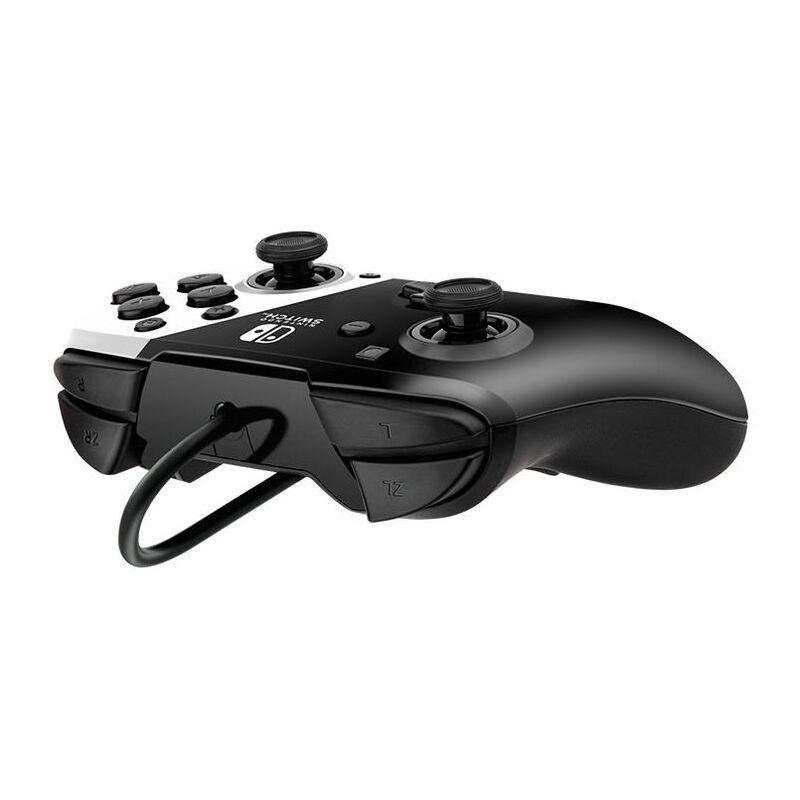 PDP Faceoff Deluxe+ Audio Wired Controller for Nintendo Switch - Black & White, , large image number 1
