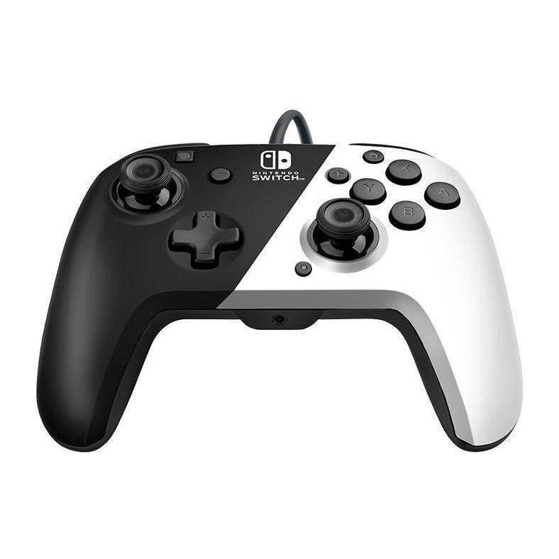 PDP Faceoff Deluxe+ Audio Wired Controller for Nintendo Switch - Black & White, , large image number 6