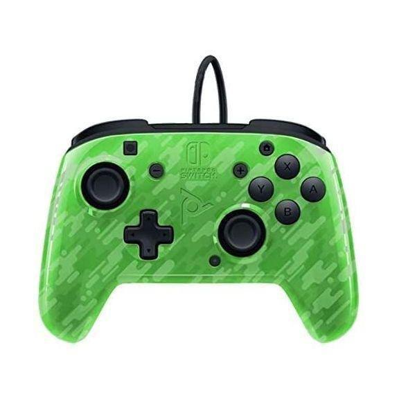 PDP Faceoff Deluxe+ Audio Wired Controller for Nintendo Switch -  Green Camo, , large image number 0