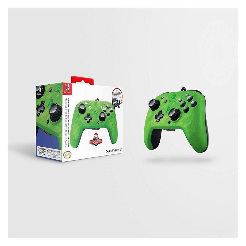 PDP Faceoff Deluxe+ Audio Wired Controller for Nintendo Switch -  Green Camo, , large image number 5