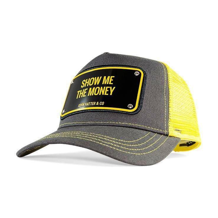 John Hatter & Co Show Me The Money Trucker Cap Yellow/Black One Size, , medium
