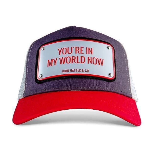 John Hatter & Co You Are In My World Now Trucker Cap Grgrey/White/Red One Size, , medium