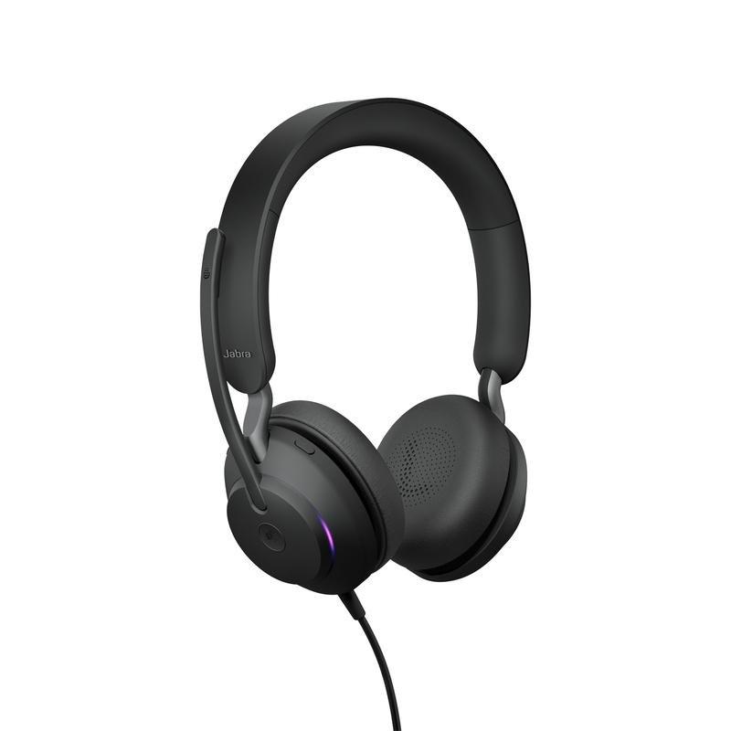 Jabra Evolve2 40 USB-C On-Ear Headphones with Mic - Black, , large image number 2
