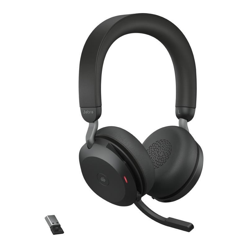 Jabra Evolve2 75 USB On-Ear Headphones with Mic - Black, , large image number 1