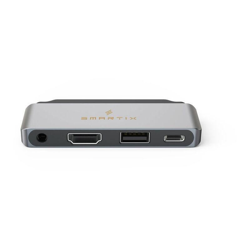 Smart 4 In 1 USB-C Hub - Grey, , medium