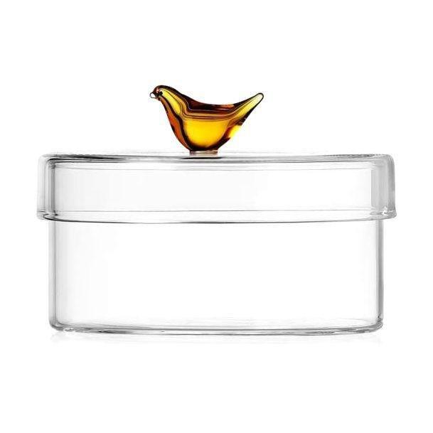 Ichendorf Box Storage Amber Bird Small (8cm), , large image number 0