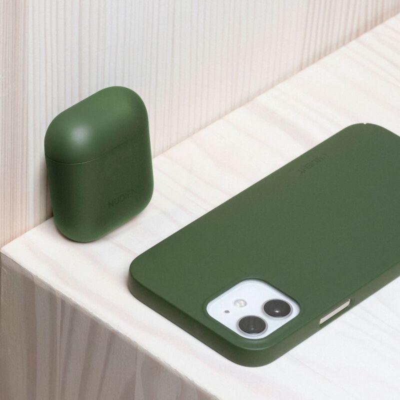 Nudient Thin Case for Apple AirPods (Gen 1 & 2) - Pine Green, , large image number 3
