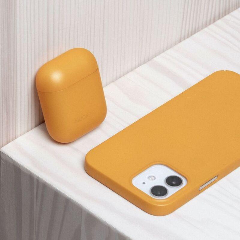 Nudient Thin Case for Apple AirPods (Gen 1 & 2) - Saffron Yellow, , large image number 2
