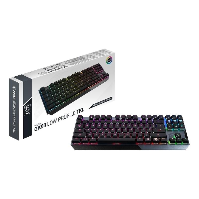 MSI Vigor GK50 Low Profile TKL Gaming Keyboard - Black (US English), , large image number 1