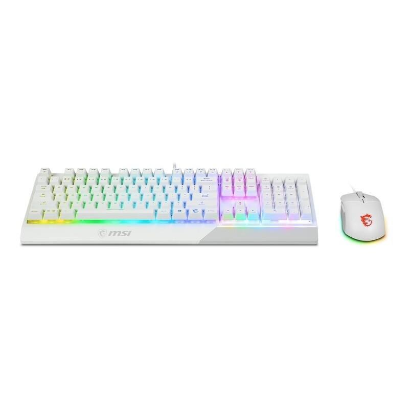 MSI Vigor GK30 Gaming Keyboard + Mouse Combo - White (Arabic/English), , large image number 1