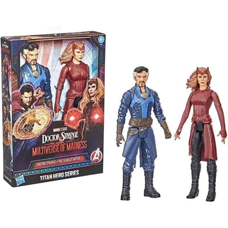 Hasbro Marvel Avengers Titan Hero Series Doctor Strange 2 Doctor Strange/The Scarlet Witch Action Figurtes (2-Pack), , large image number 2
