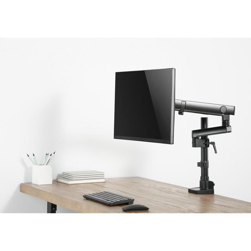 TWISTED MINDS - Twisted Minds Single Monitor Aluminum Slim Pole-Mounted Spring-Assisted Monitor Arm
