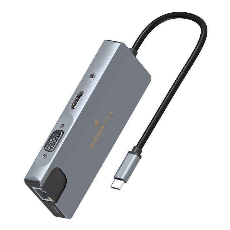 Smart 9 In 1 USB-C Hub - Grey, , large image number 1