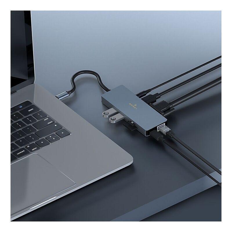 Smart 9 In 1 USB-C Hub - Grey, , large image number 2