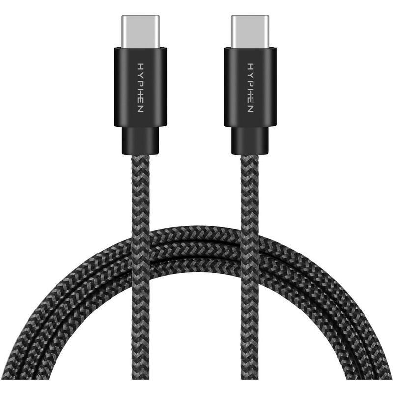 HYPHEN USB-C to USB-C Fast Charging Cable 60W 1M Black, , large