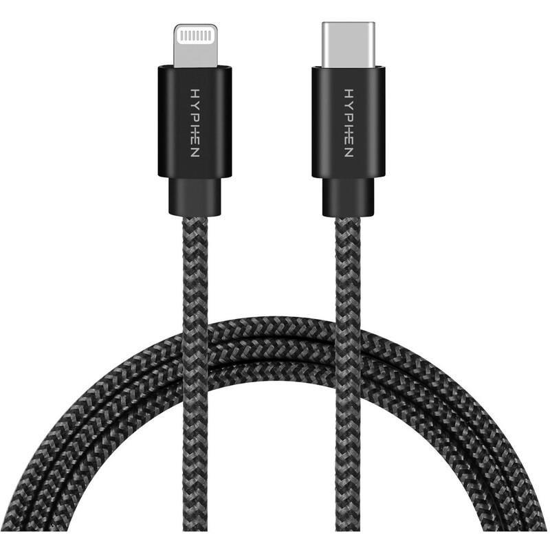 HYPHEN USB-C to Lightning Fast Charging Cable 1M Black, , large image number 0