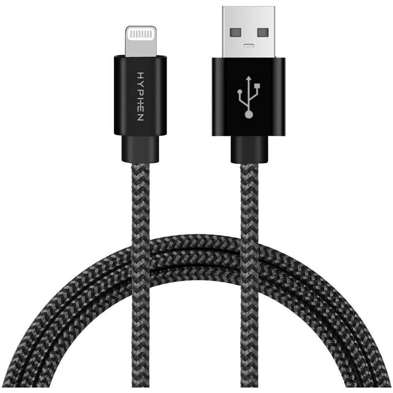 HYPHEN USB-A to Lightning Cable 2M Black, , large image number 0