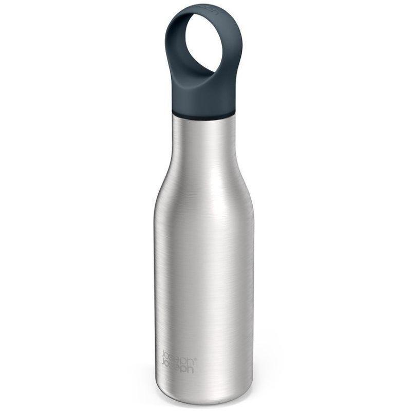 Joseph Joseph Loop Water Bottle Brushed/Anthracite 500ml/17oz, , large image number 0