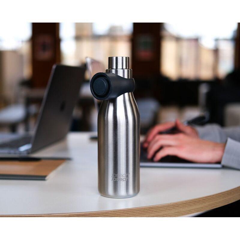Joseph Joseph Loop Water Bottle Brushed/Anthracite 500ml/17oz, , large image number 4