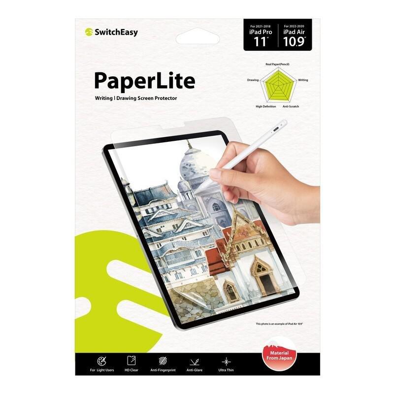 Switcheasy PaperLite Screen Protector for iPad Pro 11 2021-2018/iPad Air 10.9 2022-2020 - Transparent, , large image number 1