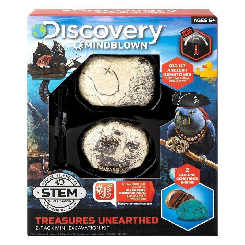 DISCOVERY MINDBLOWN - Discovery Mindblown Treasure Unearthed Mini Excavation Kit (Pack Of 2)