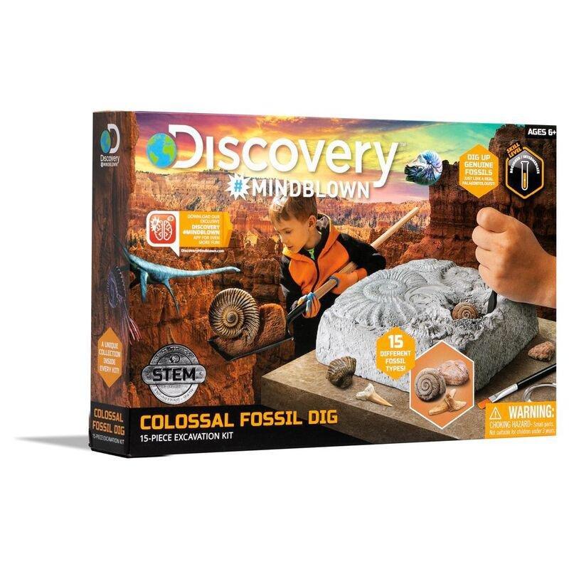 Discovery Mindblown Colossal Fossil Dig Excavation Kit (15 Pieces), , large image number 0