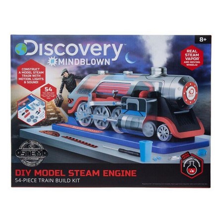 DISCOVERY MINDBLOWN - Discovery Mindblown DIY Model Steam Engine Train Building Kit (54 Pieces)
