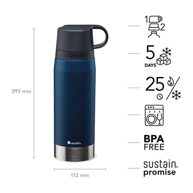 Aladdin Citypark Thermavac Water Bottle Deep Navy 1100ml, , large image number 1