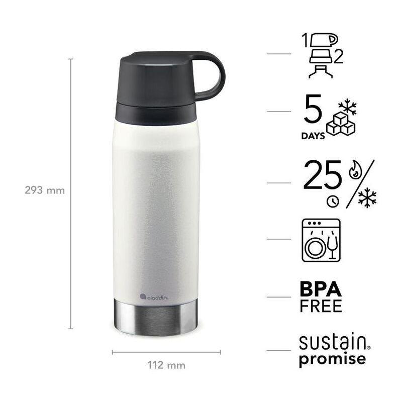 Aladdin Citypark Thermavac Water Bottle Stone Grey 1100ml, , large image number 1