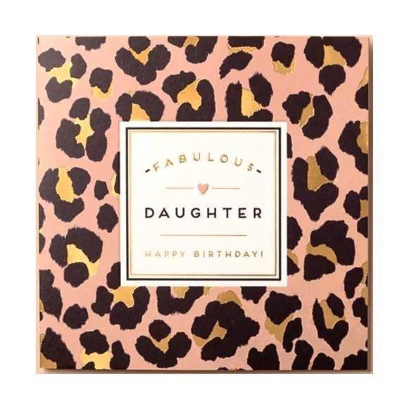 Alice Scott Fabulous Daughter Leopard Print Greeting Card (160 x 156mm), , large image number 0