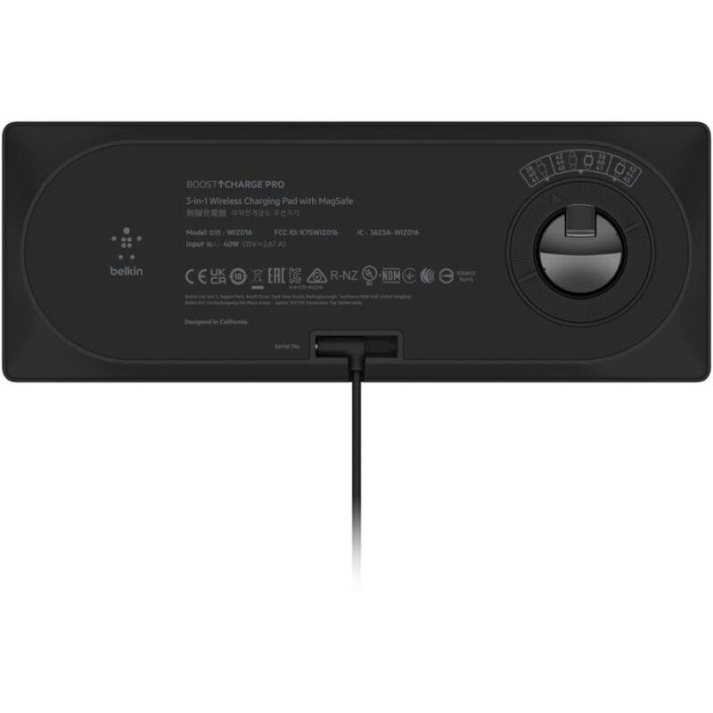 Belkin Boost Charge Pro 3-in-1 Magsafe Wireless Charger - Black, , large image number 0
