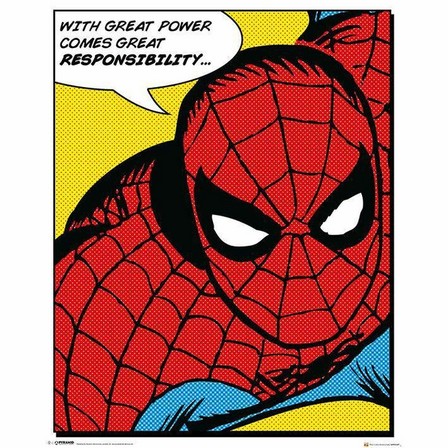 PYRAMID POSTERS - Pyramid Posters Marvel Spider-Man Quote Mini Poster (40 x 50 cm)