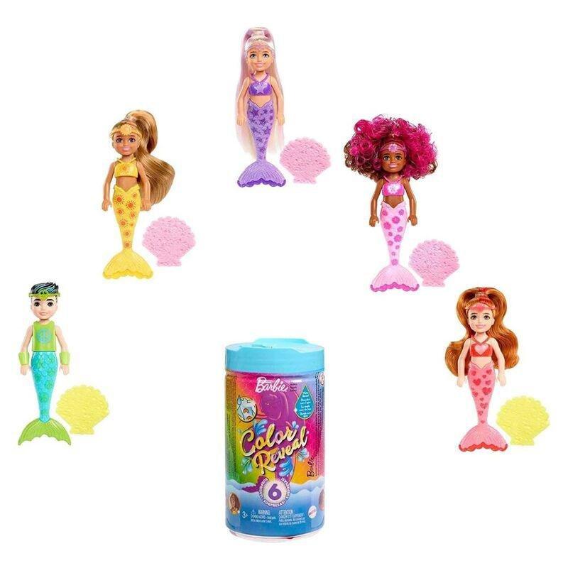 Barbie Color Reveal Chelsea Rainbow Mermaids Series Hcc75, , large image number 0