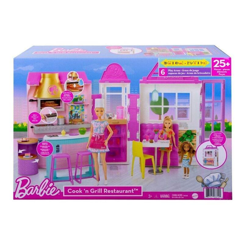 Barbie Cook And Grill Restaurant Playset Gxy72, , large image number 0
